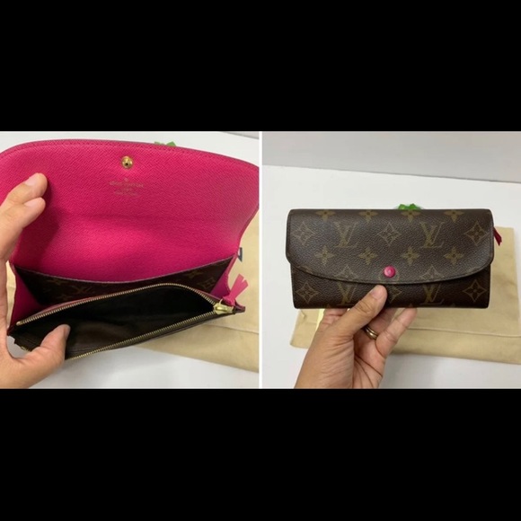Louis Vuitton Emilie Wallet in Fuchsia Monogram - Picture 8 of 8
